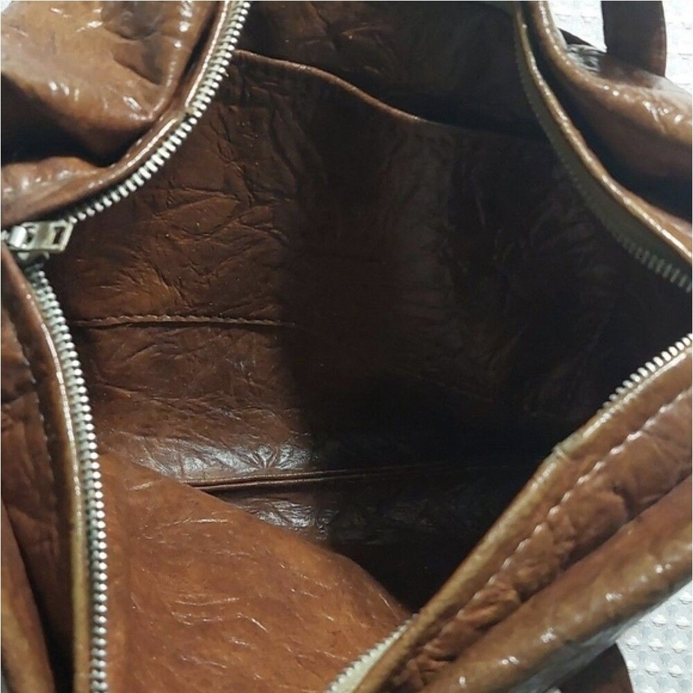 vintage leather patchwork purse - Picture 3 of 6